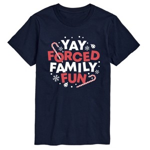 Men's - Instant Message - Yay Forced Family Fun Short Sleeve Graphic T-Shirt - 1 of 4