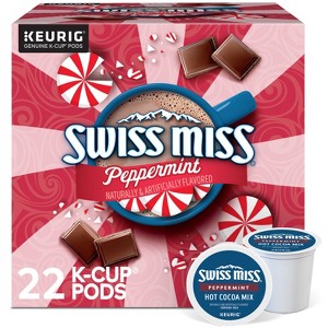 Swiss Miss Peppermint Cocoa Keurig K-Cup Pods - Hot Cocoa - 22ct - 1 of 4