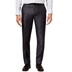 Calvin Klein Mens Slim Fit Mirco-Herringbone Casual Trouser Pants - 1 of 1