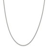 Black Bow Jewelry 2mm Sterling Silver, Solid Curb Chain Necklace - image 2 of 4