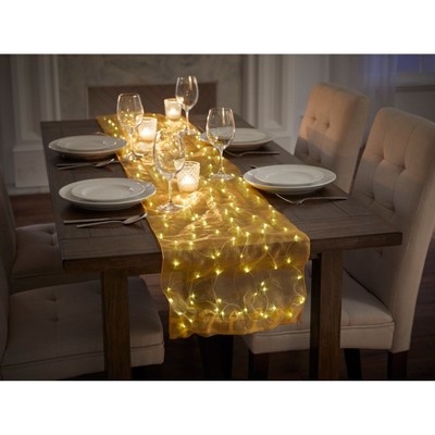 BrylaneHome Pre-Lit Table Runner