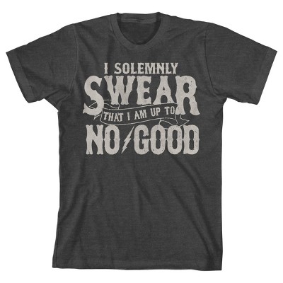 Harry Potter I Solemnly Swear Boy's Charcoal Heather T-shirt
