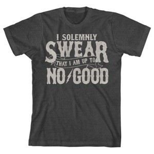 Harry Potter I Solemnly Swear Boy's Charcoal Heather T-shirt - 1 of 3