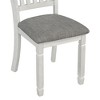GlasFlength Dining Sets, Stylish and Functional for Family Meals, Designs for Kitchen, Dining Room, Ideal for Gatherings, Gray,60.2”*36”*30.2" - 2 of 4