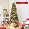 Tangkula 5/7.5/9 FT Artificial Xmas Tree w/ 1416 Branch Tips 560 Warm White LED Lights - 2 of 4