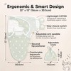 3-Pack Organic Baby Swaddle Sleep Sacks with Knot Hats, Newborn Baby Swaddles Wrap 0-3 Months, Ergonomic Wearable Blanket - 2 of 4