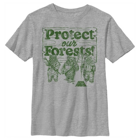 Boy\'s Star Wars Ewok Protect Our T-shirt Target : Forests
