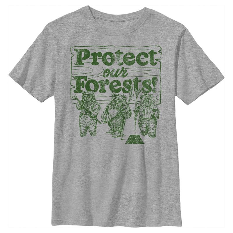 Boy's Star Wars Ewok Protect Our Forests T-Shirt, 1 of 5
