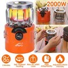 APG"2000W 2-in-1 Camping Stove & Tent Heater, Portable Outdoor Gas Stove with 3 Modes, 360° Heating"Orange - 2 of 4