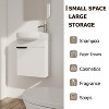 GDFStudio Rory Wall-Mounted 16" W Bathroom Vanity with Soft Close Doors and Ceramic Oval Sink - 4 of 4