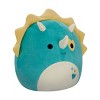 Squishmallows 16" Braedon Teal Triceratops with Hearts Large Plush - 4 of 4