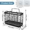 LunaLulinlk Utensil Holder for Kitchen Counter, Stainless Steel Cooking Utensil Holder Organizer with 3 Compartments, Utensil Drying Rack with Hooks - 4 of 4