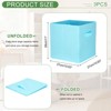 Unique Bargains Fabric Storage Bins 3 Pcs - 2 of 4