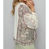 Women's Floral Contrast Top - POL - 2 of 4