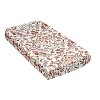 Sweet Jojo Designs Girl Satin Fitted Crib Sheet Boho Floral Wildflower Rust Orange and Ivory - 3 of 4