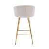 CAVINAS 30" Bar Height Stools Set of 2, Modern Velvet Counter Stools with Backs and Footrests for Bar, Dining Room - 4 of 4