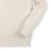 Hope & Henry Boys'  Cotton Long Sleeve Crew Neck Pullover Sweater with Suede Detail, - 3 of 4