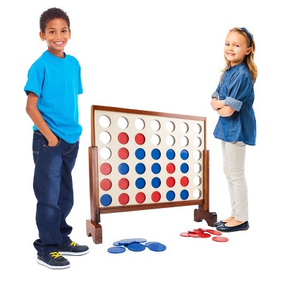 Toy Time 4-In-a-Row Giant Classic Indoor/Outdoor Backyard Lawn Game