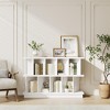 8-Cube Storage Shelf Organizer, Open Bookshelf with 10 Removable Back Panels, Display Storage Bookcase for Living Room, Bedroom, or Entryway - 4 of 4