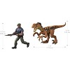 Jurassic World Rebirth Duncan Kincaid & Velociraptor Figures Pack, 3.75-inch Scale - 2 of 4