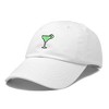 Dalix Cocktail Embroidered Cap Cotton Baseball Cute Cool Dad Hat Womens - 4 of 4