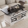 Garvee 47.2" Coffee Table Lift Top – Multifunctional Convertible Top Coffee Table with Ample Storage, Rustic Style for Living Room - 3 of 4