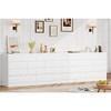 Whizmax 12 Drawer Dresser for Bedroom, 61 Inch Wood Dresser with Power Outlet, Wide Dresser Chest of Drawers for Living Room, Hallway - 3 of 4