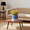 Wooakway 8" Dia Outdoor Indoor Ceramic Planter Pot Decorative Planter with Drainage Hole Patio Flower Pot - 3 of 4