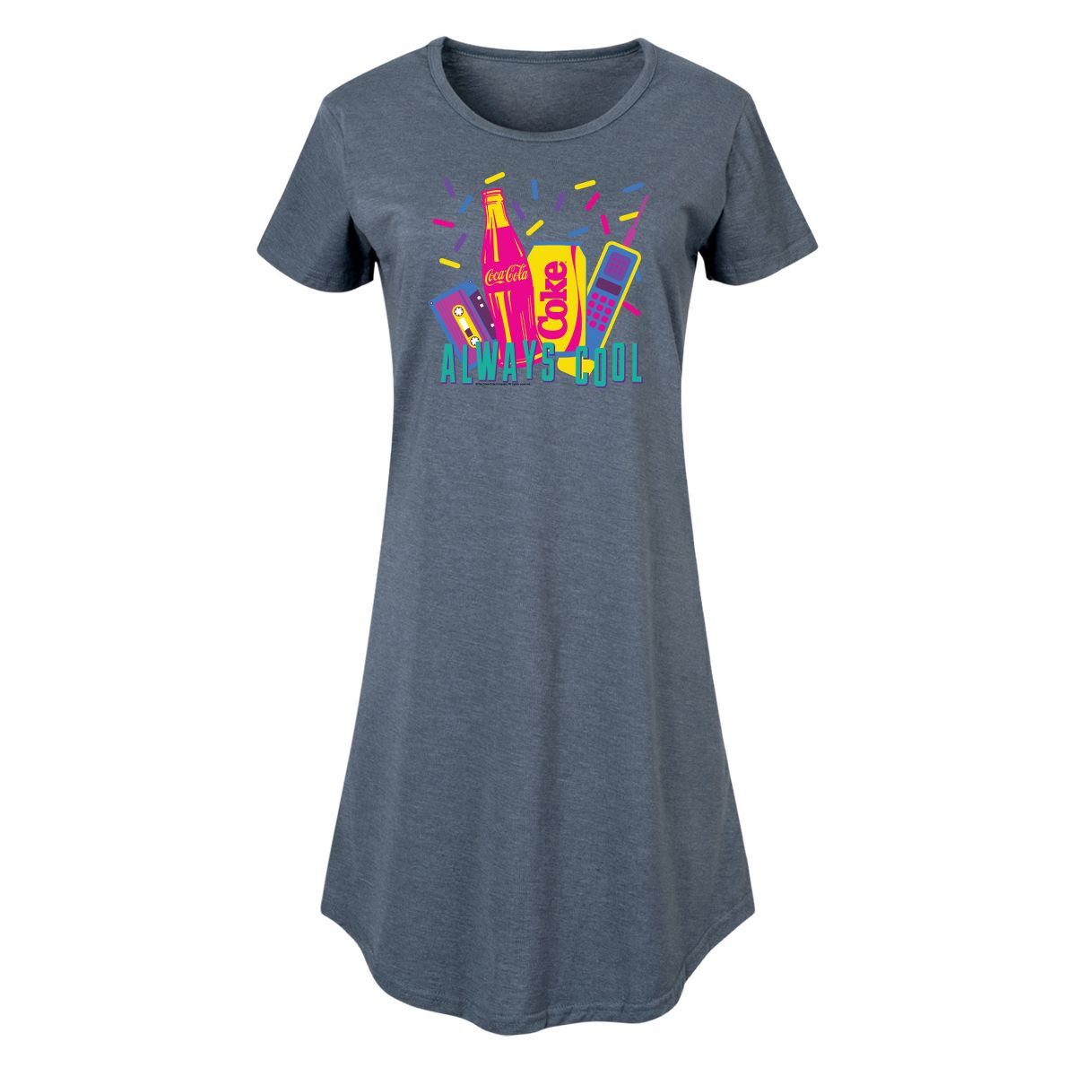Women's - Coca-Cola - 90's Retro Style Graphic T-shirt Dress