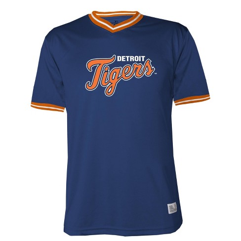 Mlb Detroit Tigers Men's Short Sleeve V-neck Jersey - S : Target