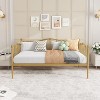 TackView Twin Daybed with Trundle, Metal Sofa Bed Frame with Steel Slat Support, for Living Room, Bedroom, No Box Spring Needed - 4 of 4