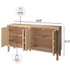 Sapphtopaz Modern TV Stand for TVs Up to 65" with Legs Entryway Table Storage Cabinet for Living Room, Entryway - 4 of 4