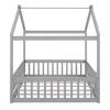 Racxily House Bed Frame, Wooden Fenced Design for Kids & Teens - 4 of 4
