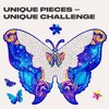 Unidragon Intergalaxy Butterfly 306 Piece Shaped Wooden Jigsaw Puzzle - 2 of 4