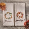 Park Designs Elderberry Wreath Embroidered Dishtowel Set of 2 - 2 of 3