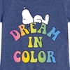 Girls' - Peanuts - Dream In Color Fitted Short Sleeve Graphic T-Shirt - 2 of 4