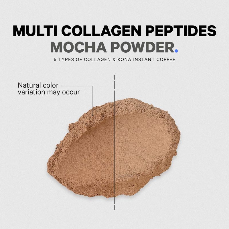 Codeage Multi Collagen Peptides Mocha Powder, Grass-Fed, Hydrolyzed Collagen Protein Supplement - 14.39 oz, 6 of 8