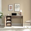PAGED Versatile Computer Desk, Home Office Desk with Three Shelves, Writing Desk for Living Room, Home Office - 2 of 4