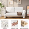 Jojoka Modern Accent Chair, Boucle Upholstered Armchair for Living Room, Mid-Century Lounge Chair, Comfy Sofa for Bedroom, Office, Beige - 4 of 4