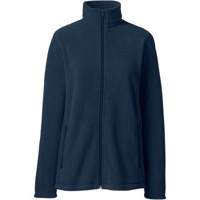 Women's Large Classic Navy Fleece Full-Zip Jacket