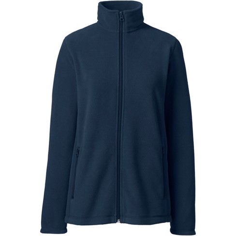 Lands' End School Uniform Women's Full-zip Mid-weight Fleece Jacket - Small  - Classic Navy : Target