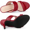 Allegra K Women's Open Toe Stiletto Heel Slide Sandals - 4 of 4