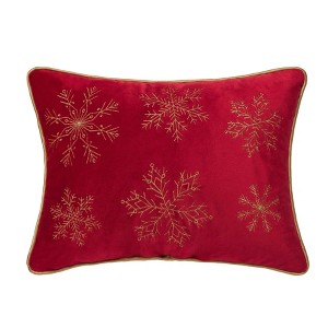 C&F Home Gold Snowflake Pillow - 1 of 3