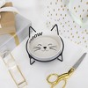 Pavilion Gift Company - Meow - Cat Kitten Feline 13 oz Food Water Ceramic Dish Bowl Iron Stand Whisker Friendly - 4 of 4