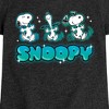 Girls' - Peanuts - Snoopy Fitted Short Sleeve Graphic T-Shirt - 2 of 4