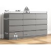 CIPACHO Mid Century Modern 12 Drawer Dresser for Bedroom with Hidden Handle Grey - 4 of 4