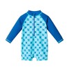Andy & Evan  Infant  Beach Theme Swim Romper w/Hat - 3 of 4
