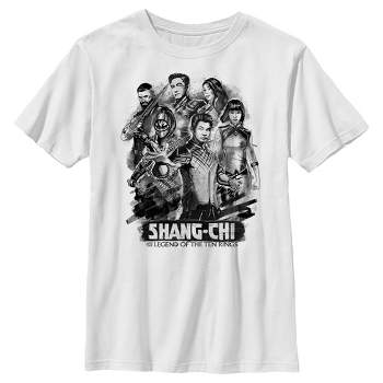 Boy's Marvel Shang-Chi and the Legend of the Ten Rings Group Sketch T-Shirt