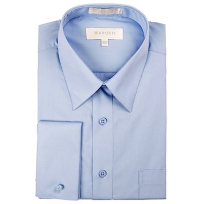 Marquis Men's Slim Fit French Cuff Dress Shirt - Cufflinks Included