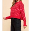 Women's I'm Yours Micro Heart Sweater - TCEC - 2 of 3
